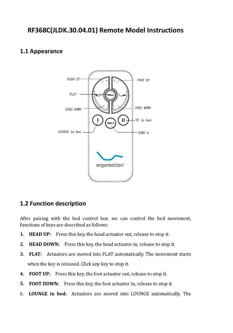 Ergomotion RF368C user manual
