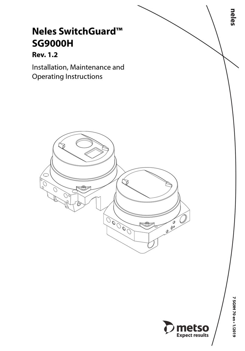 Metso Switchguard SG9000H Installation maintenance and operating instructions