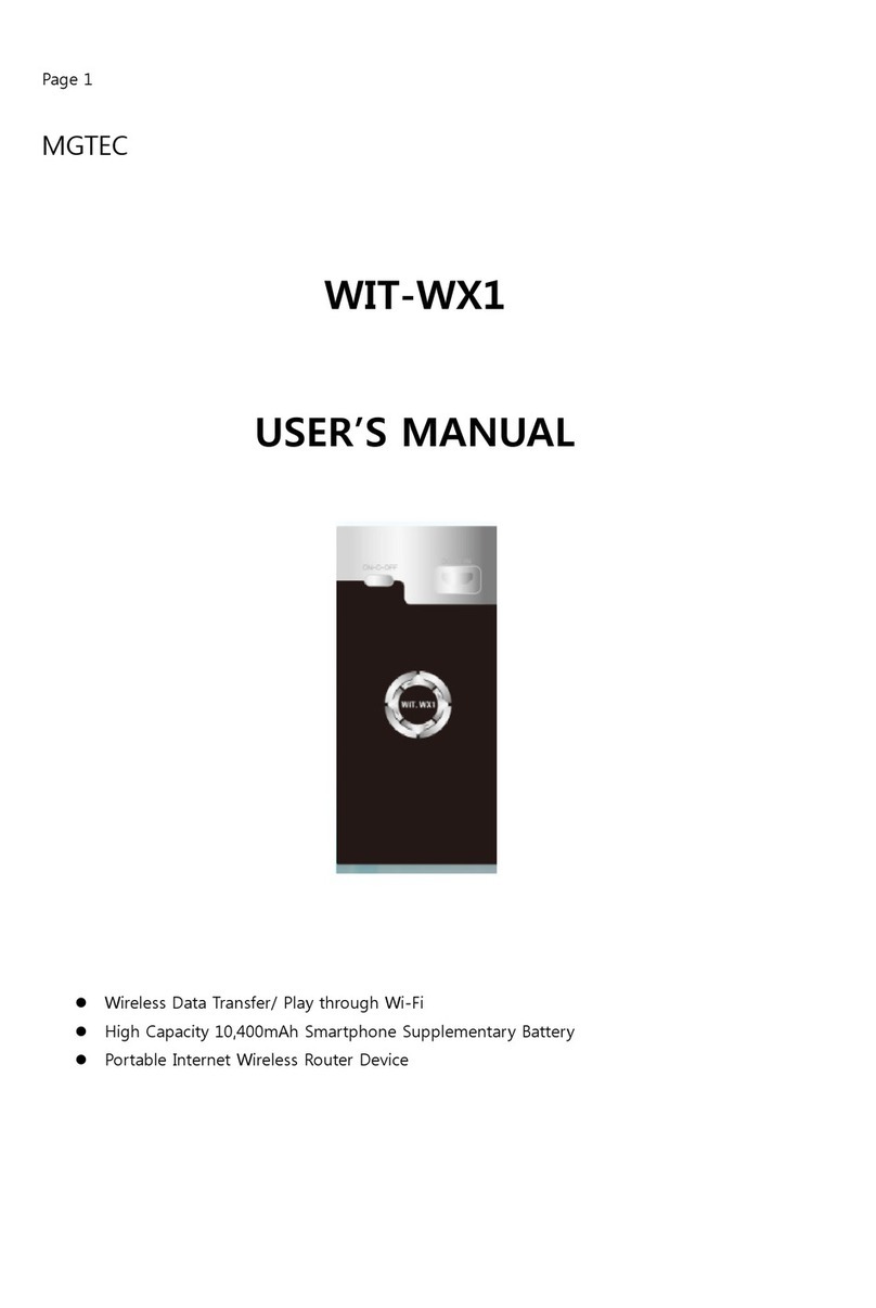 MGTEC WIT-WX1 user manual