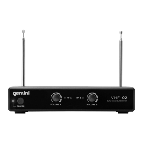 Gemini VHF-01 series user manual Gemini VHF-01 series user manual