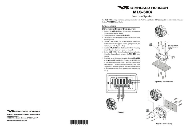 Standard Horizon MLS-300i User manual