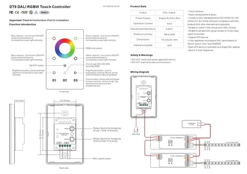 Sunricher DALI SR-2300TR-RGWB-US-DT8 user manual