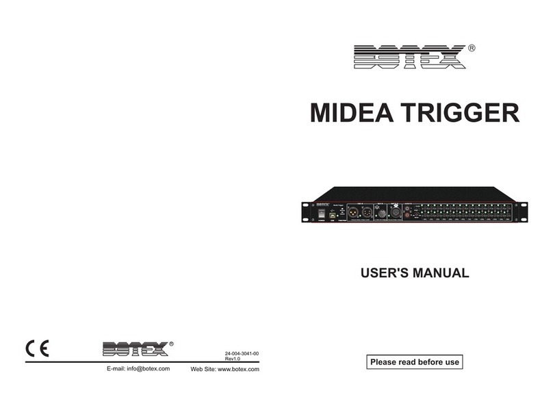 Botex MIDEA TRIGGER User manual