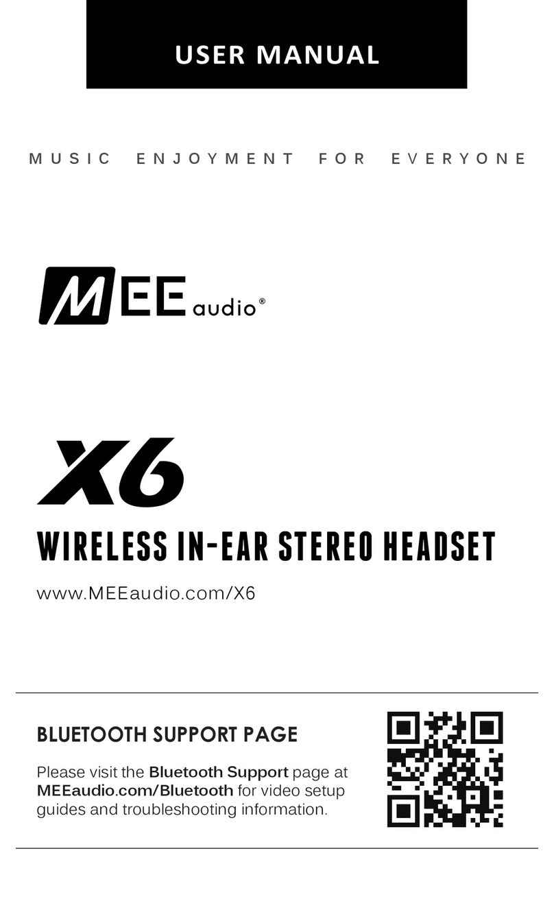 MEE AUDIO X6 user manual
