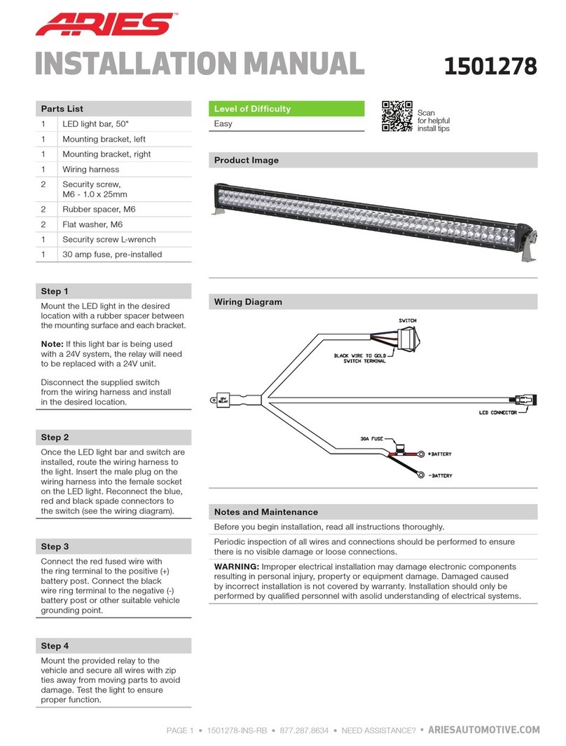 Aries 1501278 User manual