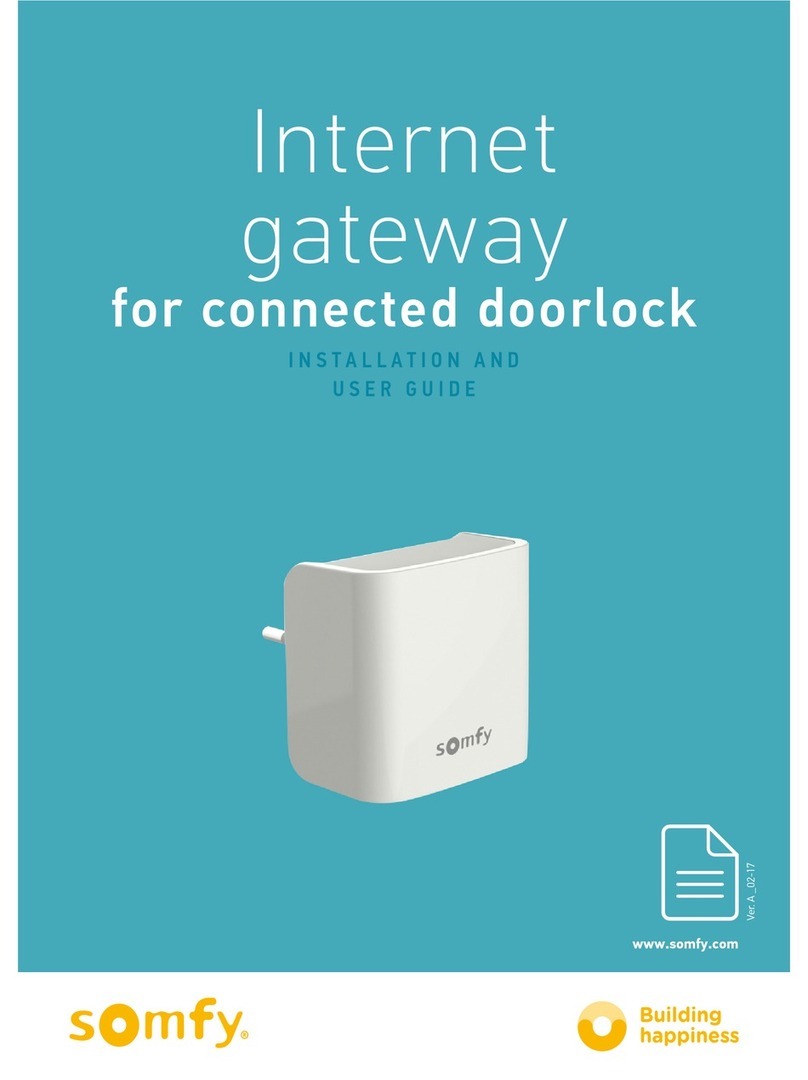 SOMFY 5128651 Installation and user guide