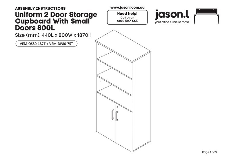 Jason.L Uniform 2 Door Storage Cupboard With Small Doors... User manual Jason.L Uniform 2 Door Storage Cupboard With Small Doors... User manual