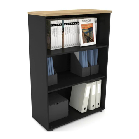 Jason.L Uniform Medium Open Bookcase User manual
