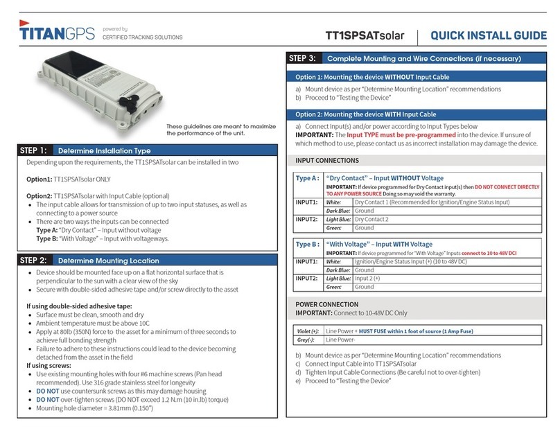 TitanGPS TT1SPSATsolar Quick install guide