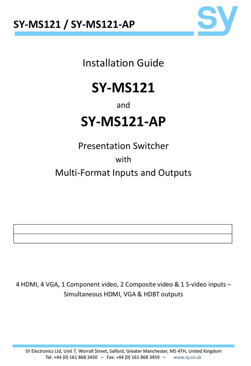 SY SY-MS121 installation guide