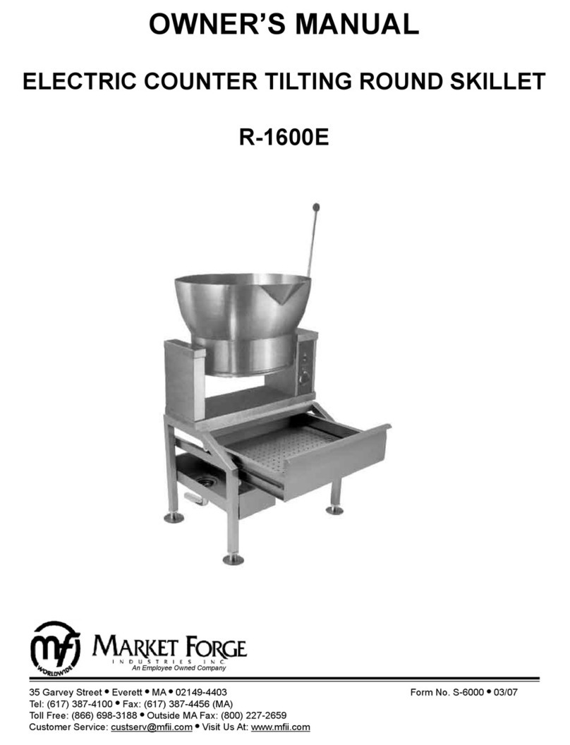 Market Forge Industries R-1600E User manual