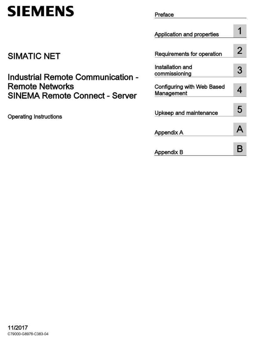 Siemens SINEMA Remote Connect operating instructions