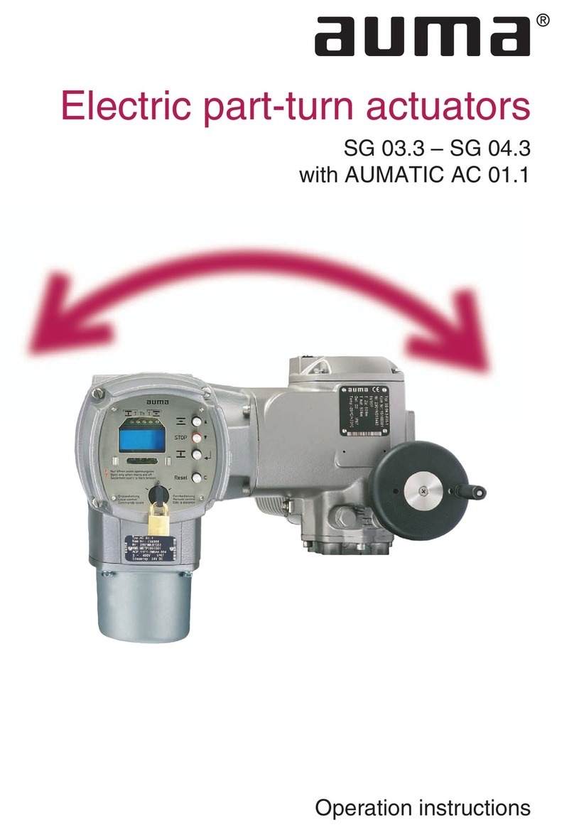 AUMA SG 03.3 Series User manual