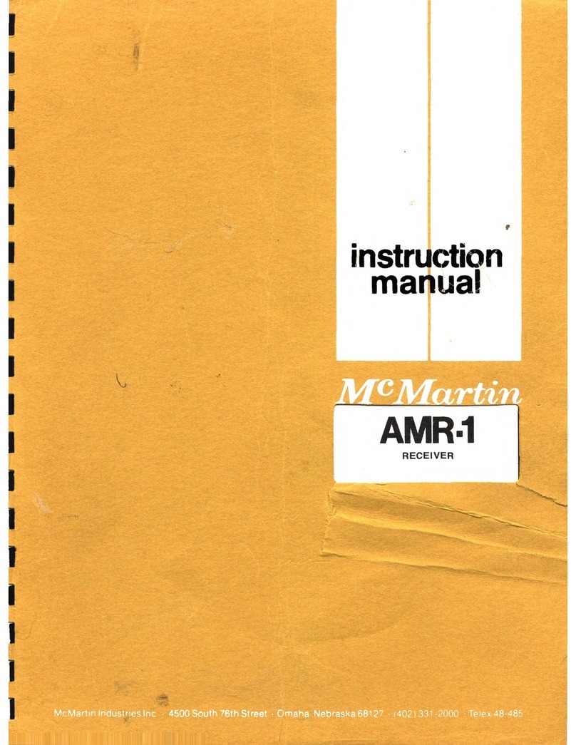 McMartin AMR-1 User manual
