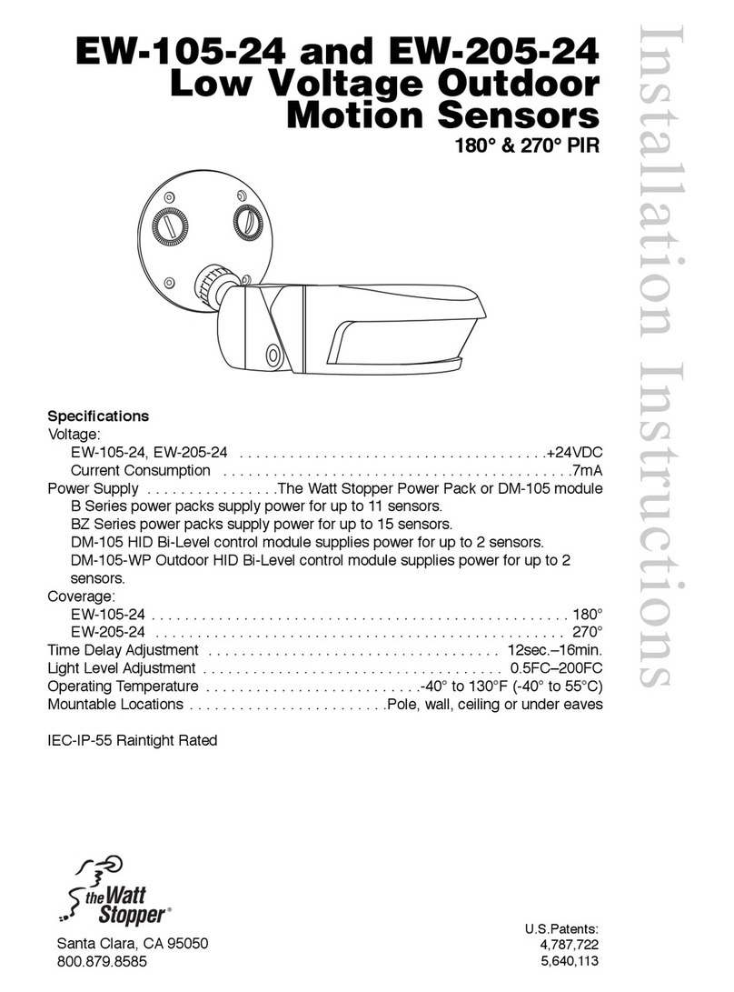 wattstopper EW-105-24 installation instructions wattstopper EW-105-24 installation instructions