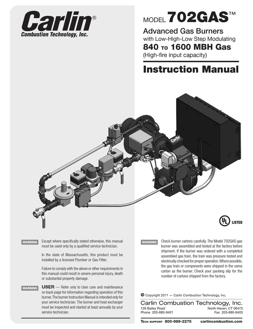 Carlin 702GAS instruction manual