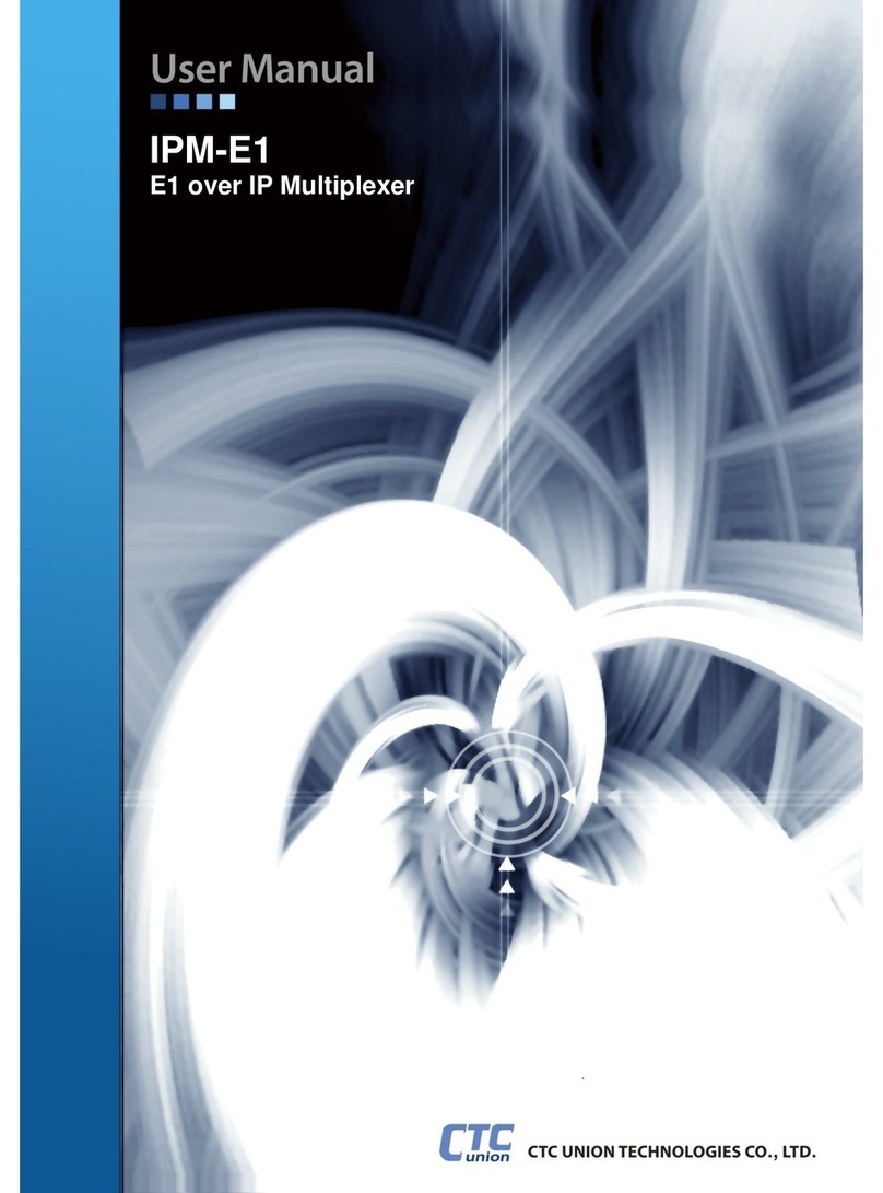 CTC Union IPM-E1 Series user manual
