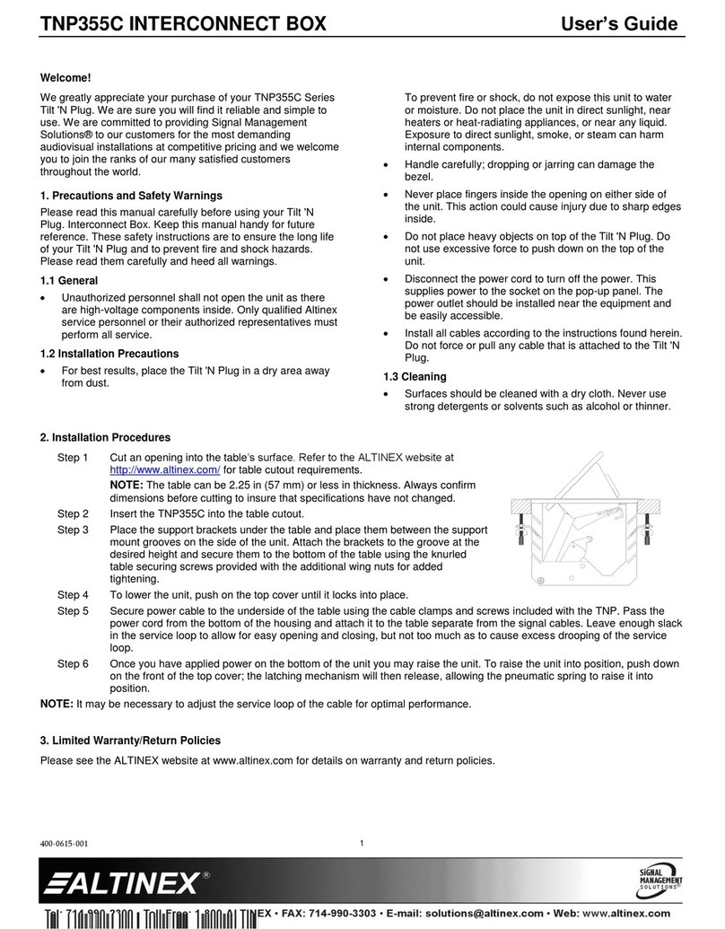 Altinex TNP355C user guide