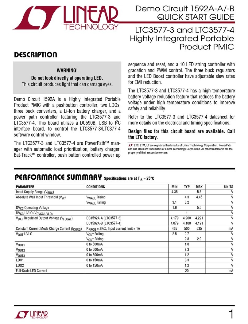 Linear Technology Demo Circuit 1592A User manual