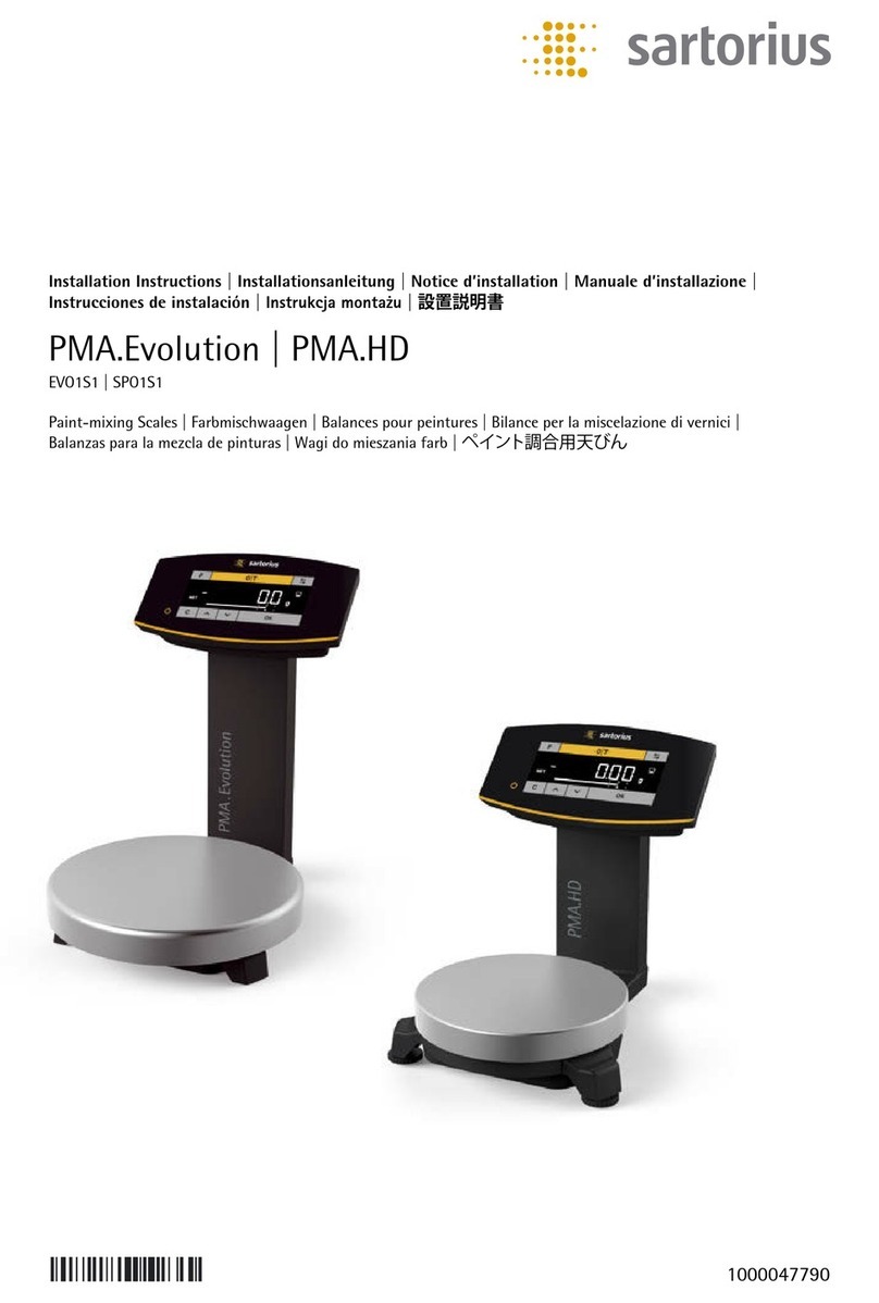 Sartorius PMA.Evolution User manual