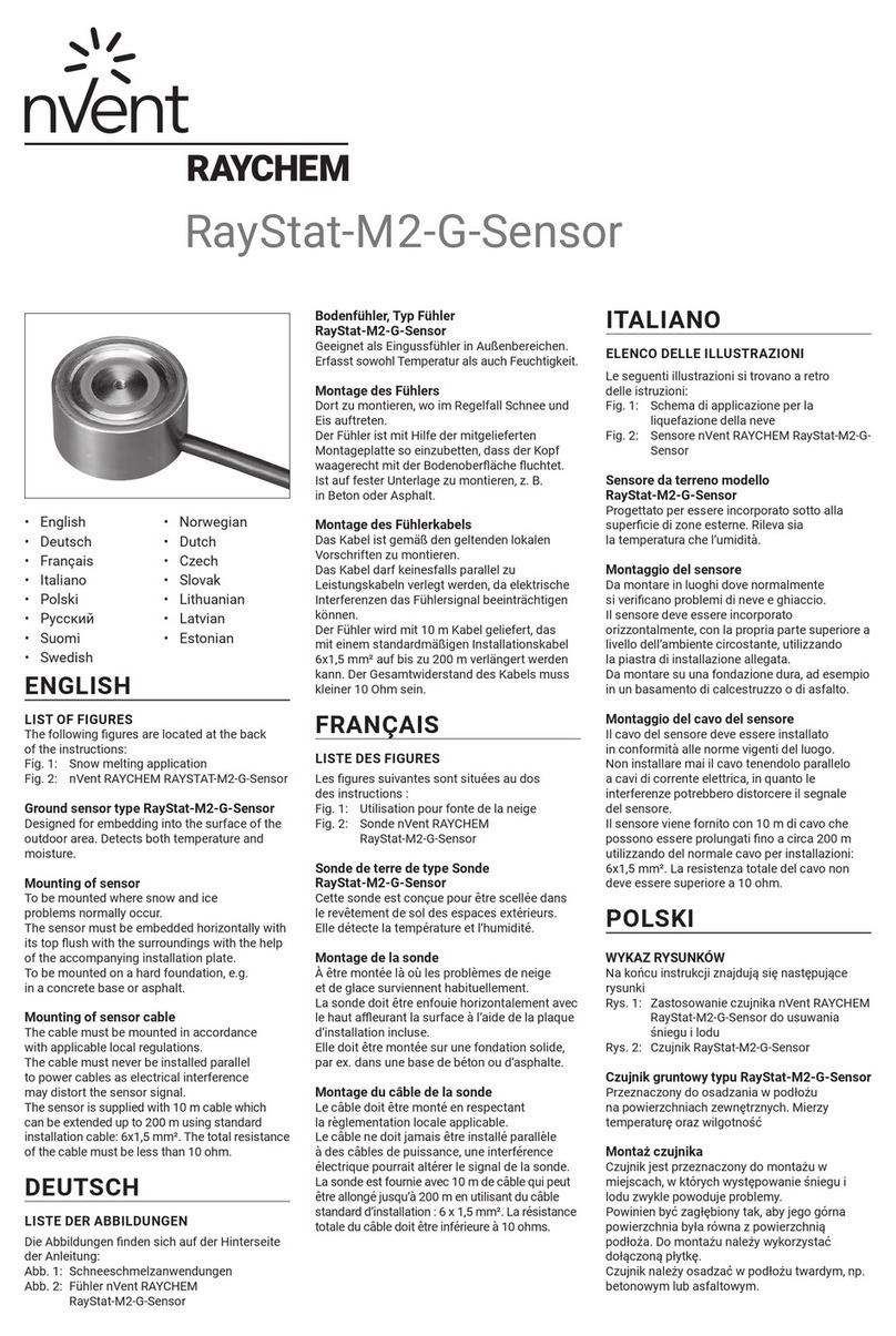 nvent Raychem RayStat-M2-G-Sensor manual