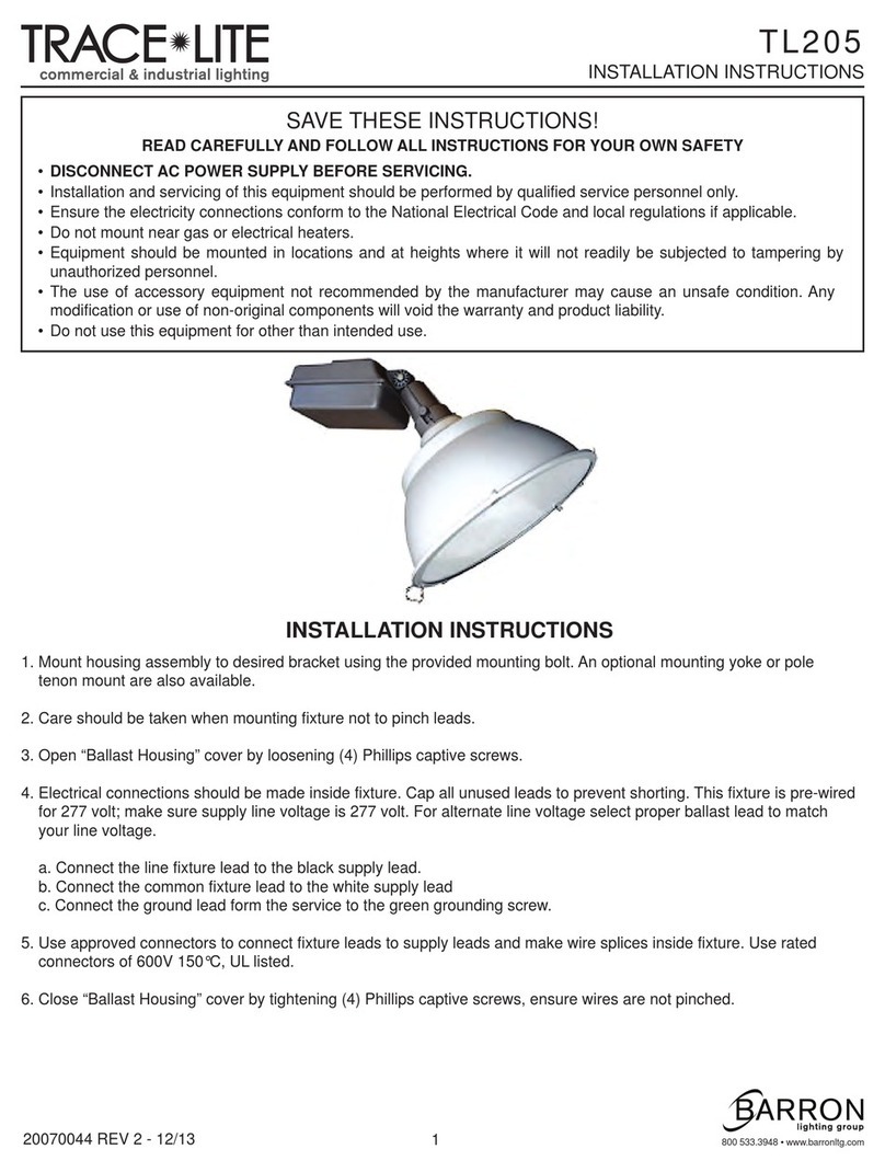 BARRON Trace-Lite TL205 User manual