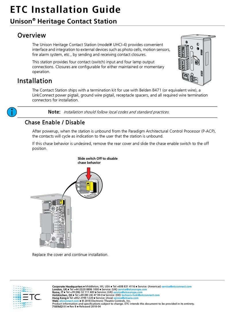 ETC UHCI-4 User manual