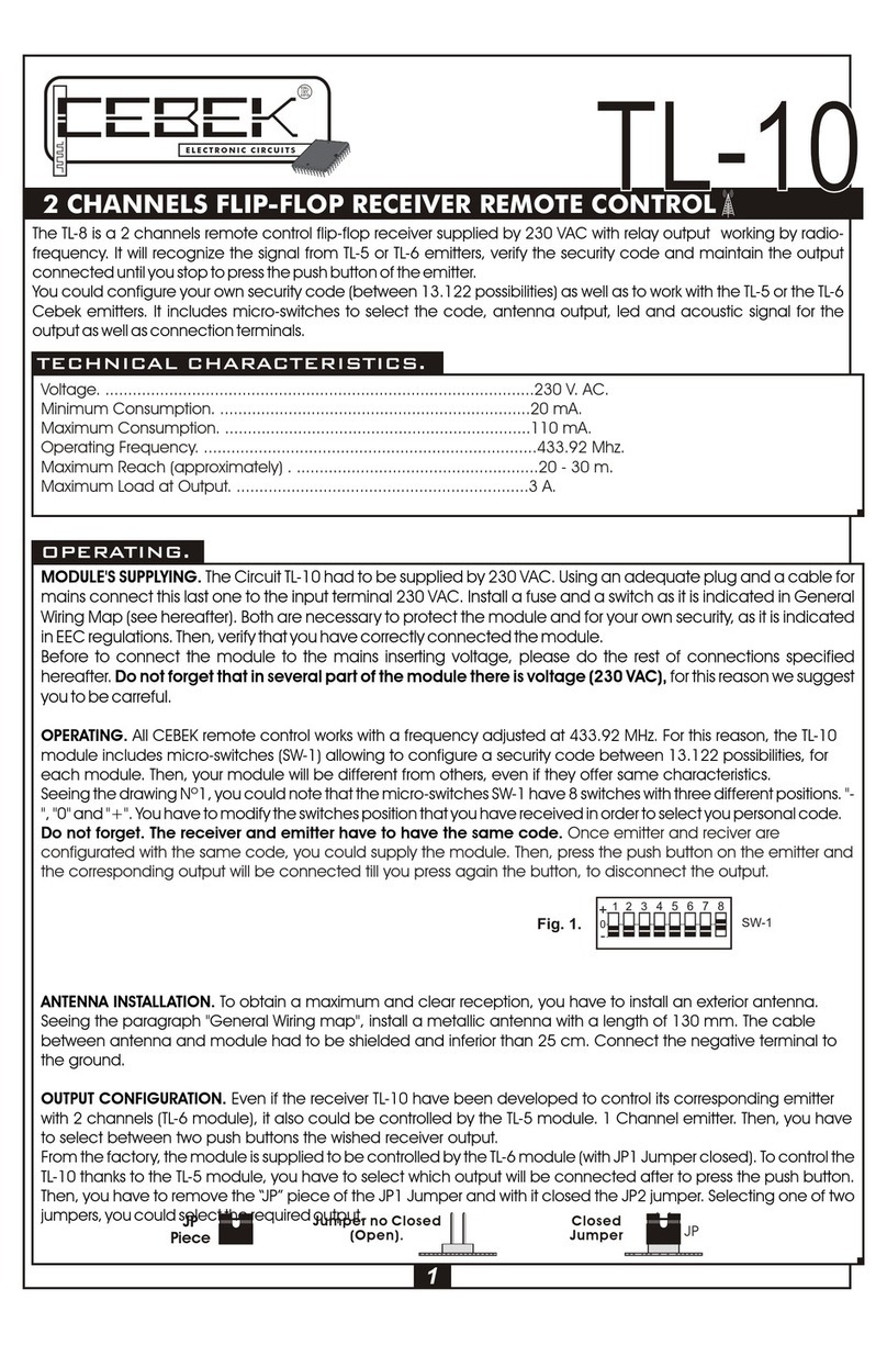 CEBEK TL-10 manual