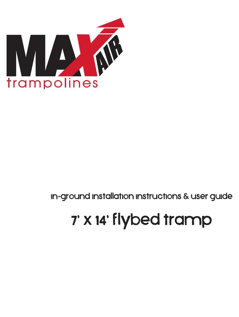 MaxAir Trampolines 7' x 14' flybed tramp Installation instructions & user guide MaxAir Trampolines 7' x 14' flybed tramp Installation instructions & user guide