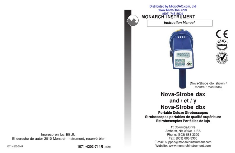 MONARCH INSTRUMENT Nova-Strobe dax instruction manual