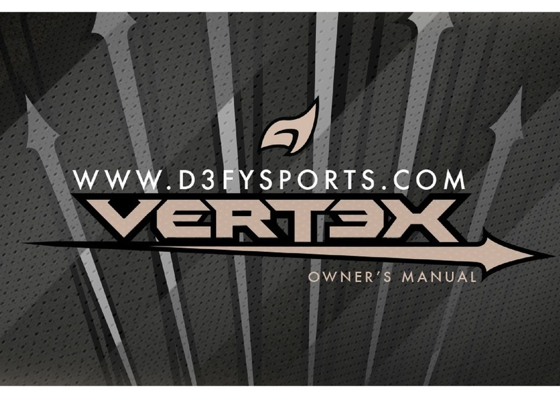 D3FY SPORTS VERT3X owner's manual
