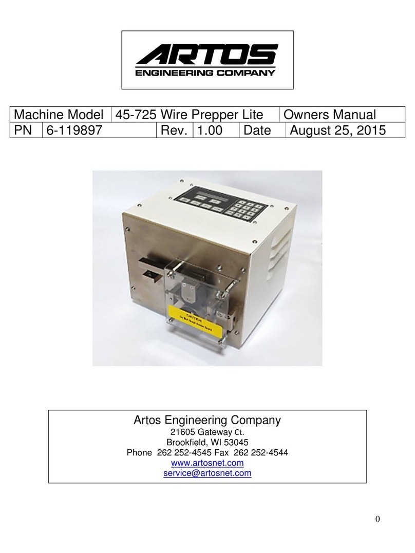 Artos 45-725 owner's manual