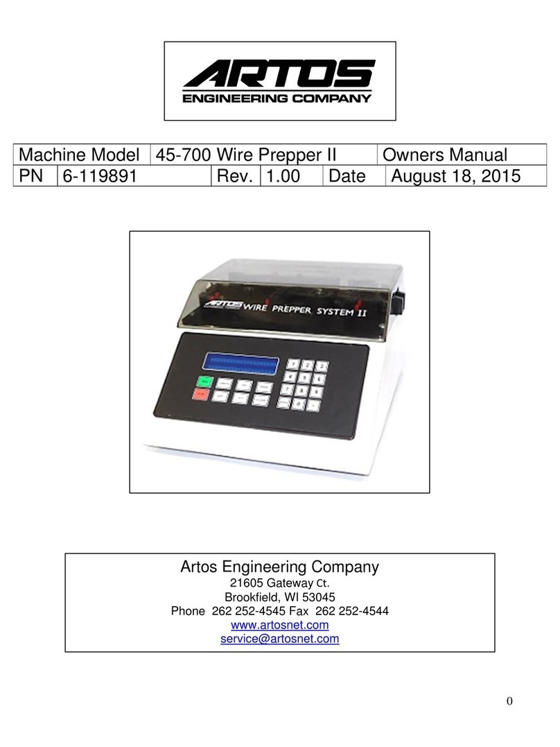 Artos 45-700 owner's manual