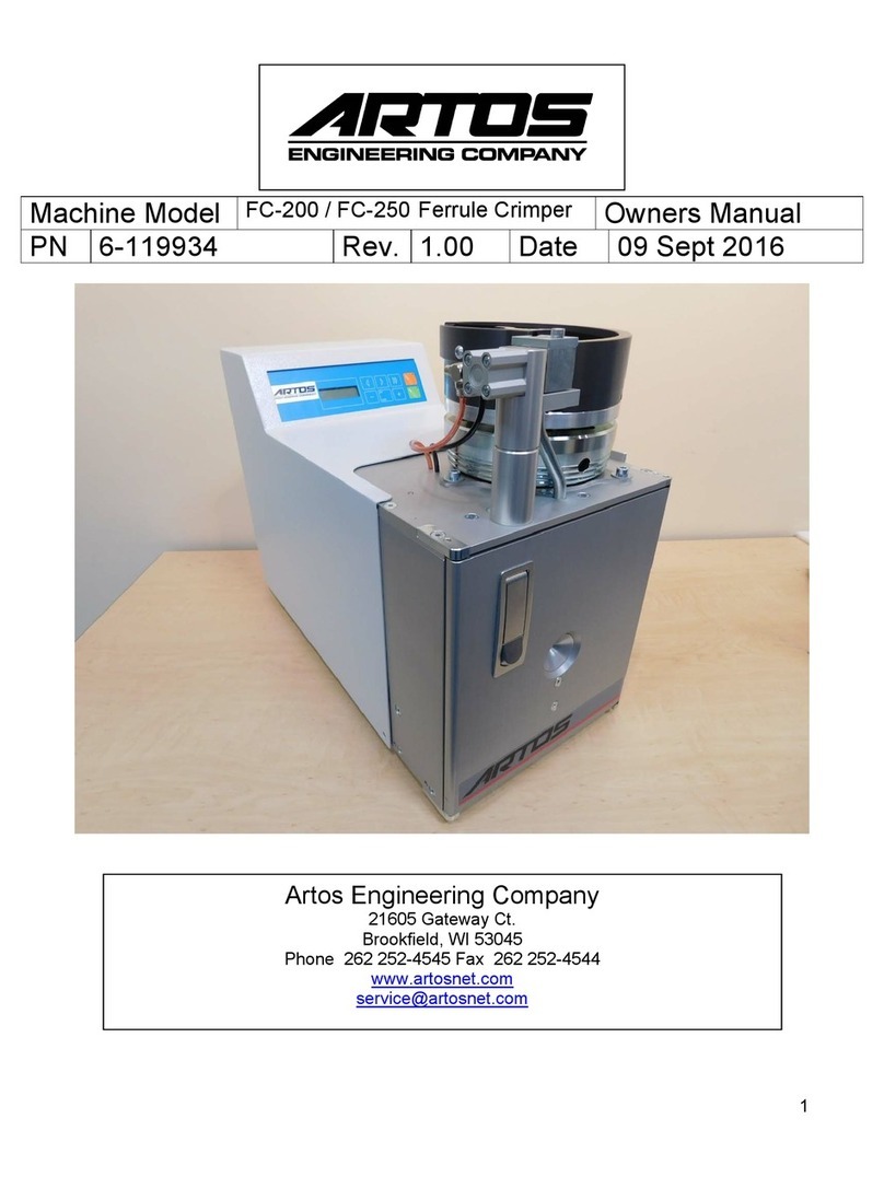 Artos FC-200 owner's manual