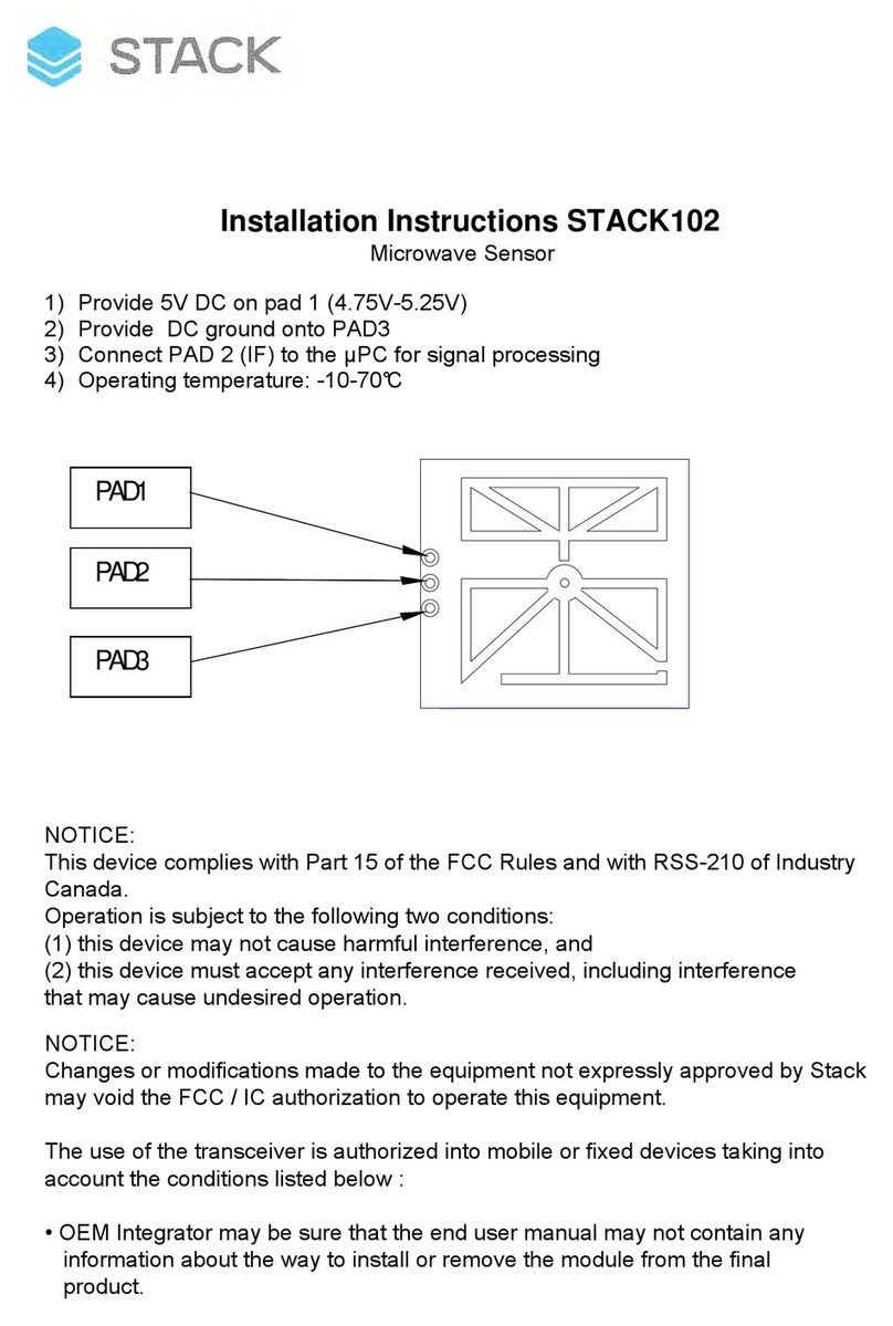 Stack STACK102 User manual