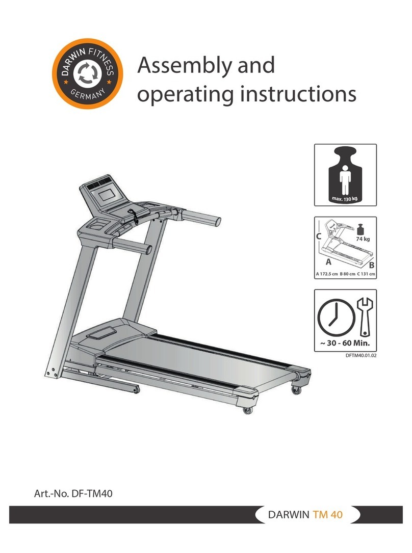 DarwinFitness TM 40 Assembly and operating instructions