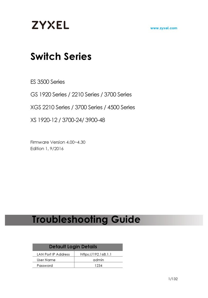 ZyXEL Communications ES3500 Series troubleshooting guide