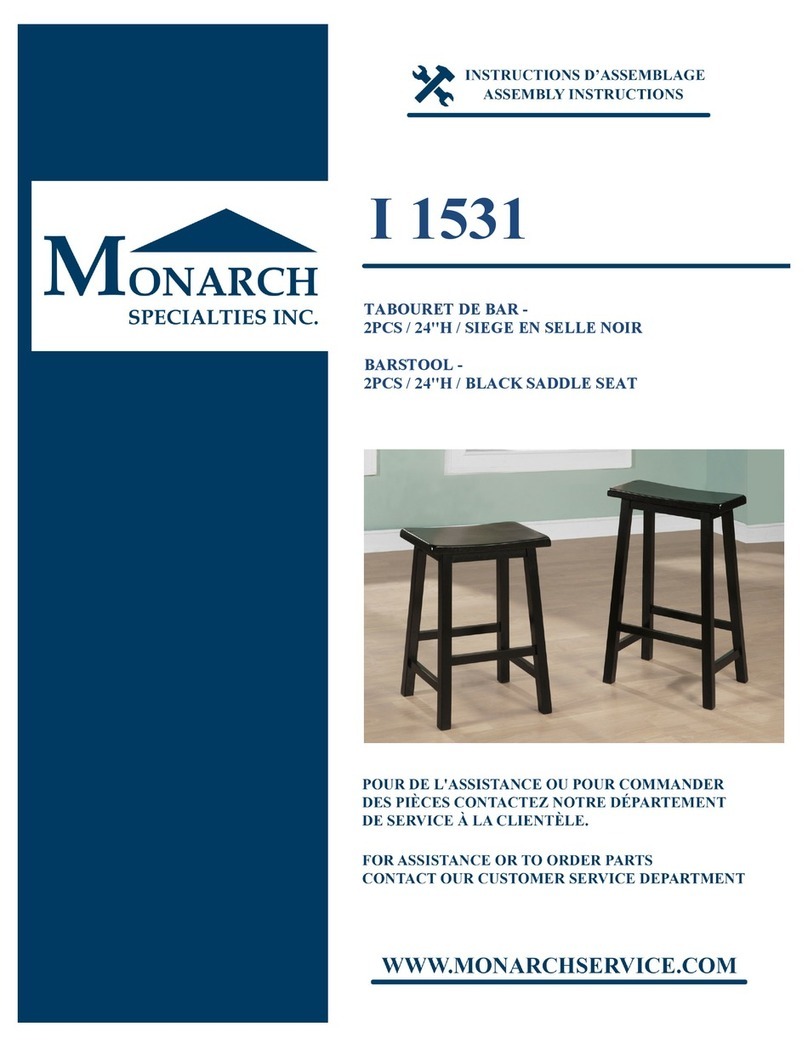 Monarch Specialties I 1531 Assembly instructions