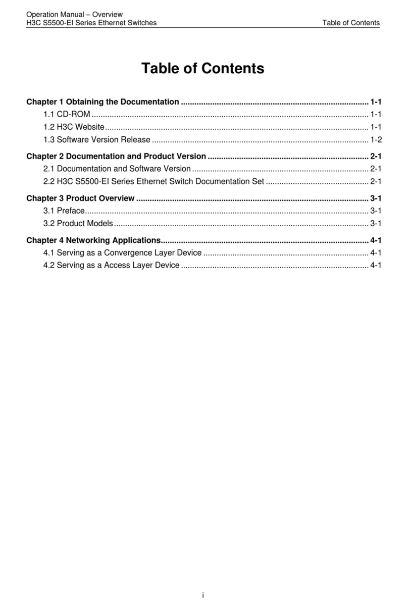H3C S5500-EI series User manual