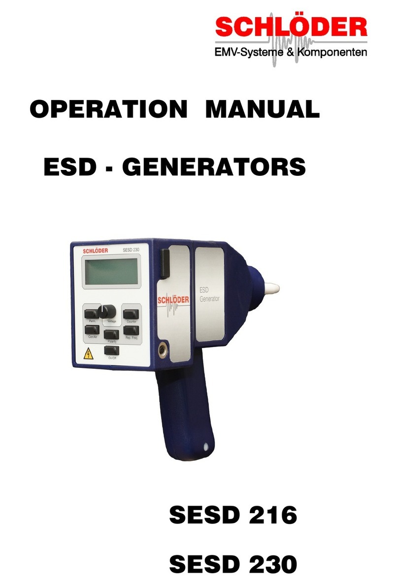 Schloder SESD 216 Operation manual