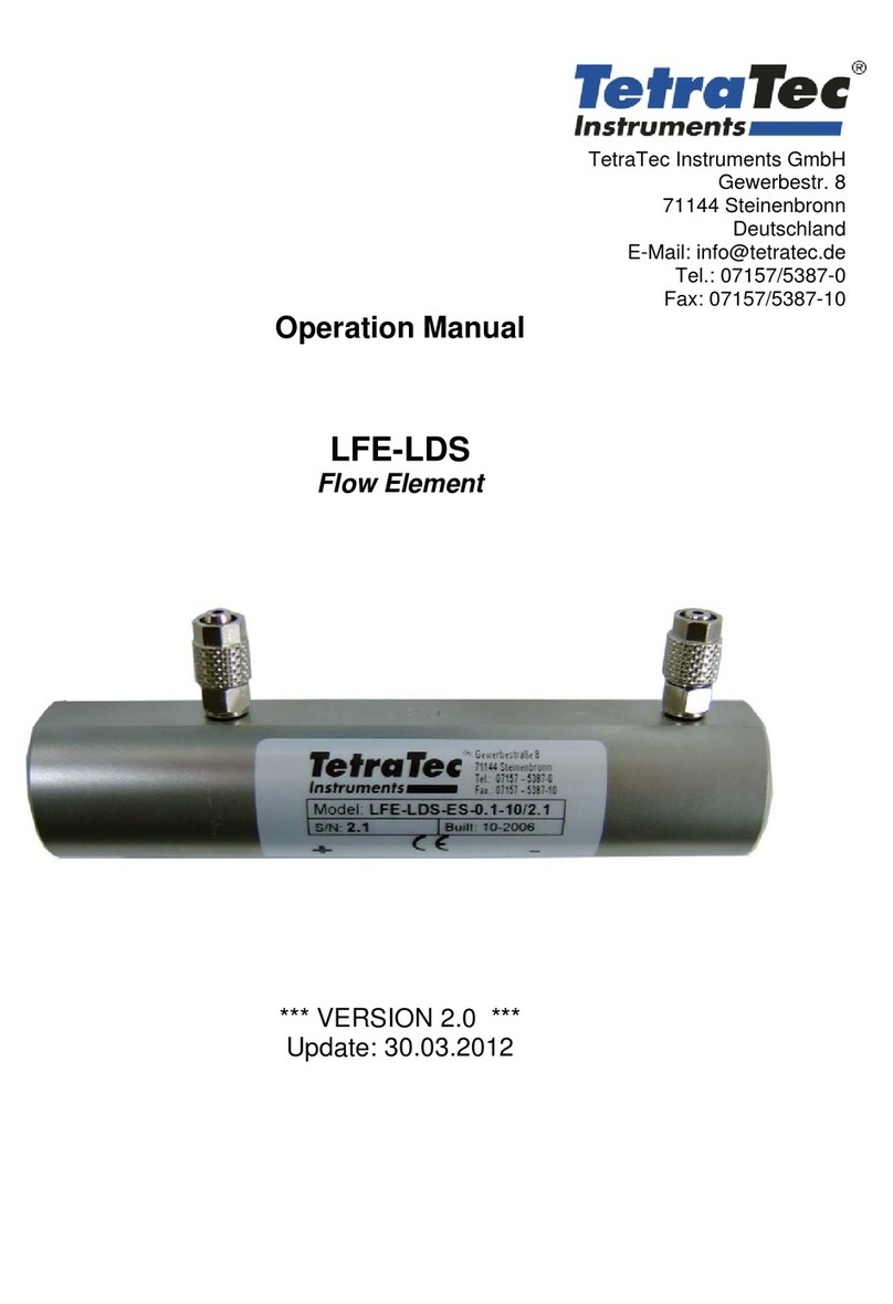 Tetratec Instruments LFE-LDS Operation manual