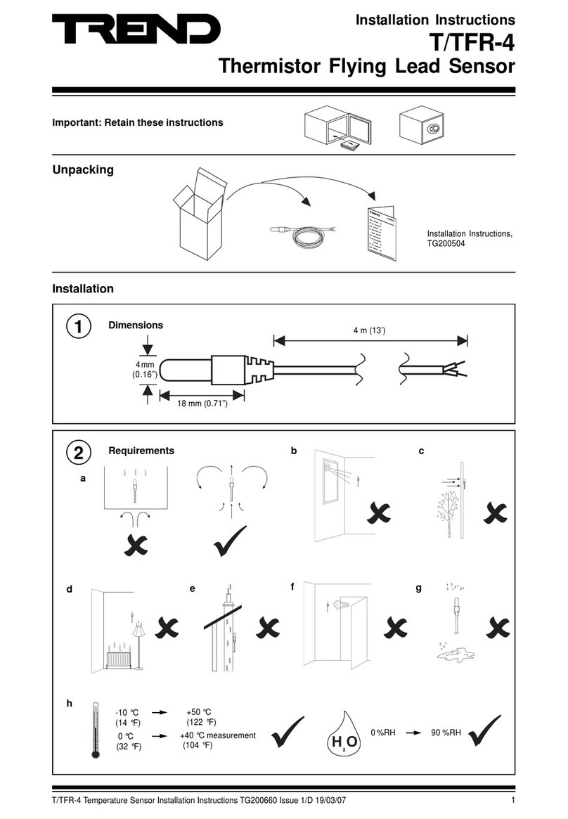 TREND T/TFR-4 installation instructions