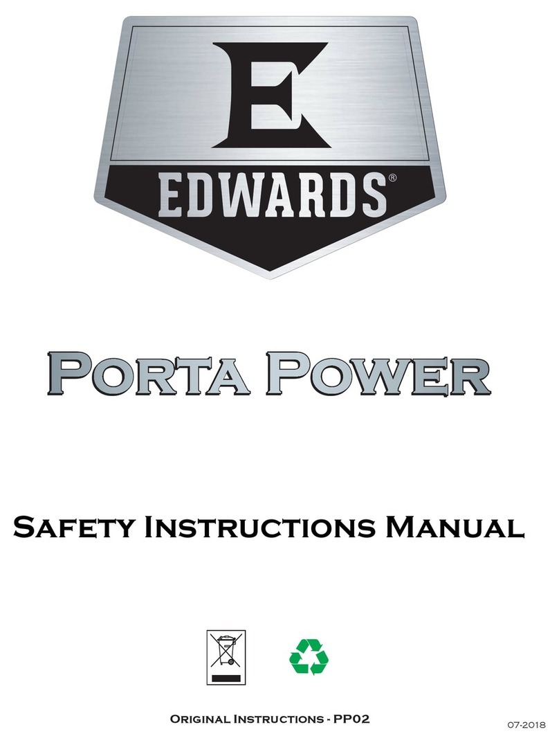 Edwards Porta Power Safety & instruction manual
