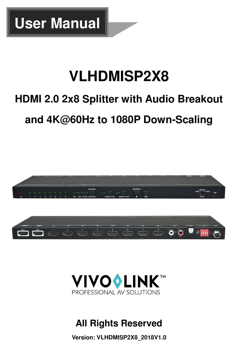 Vivo Link VLHDMISP2X8 user manual
