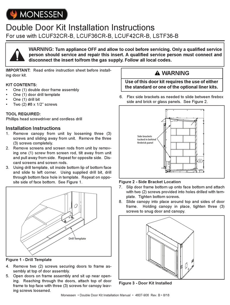Monessen Hearth Double Door Kit User manual