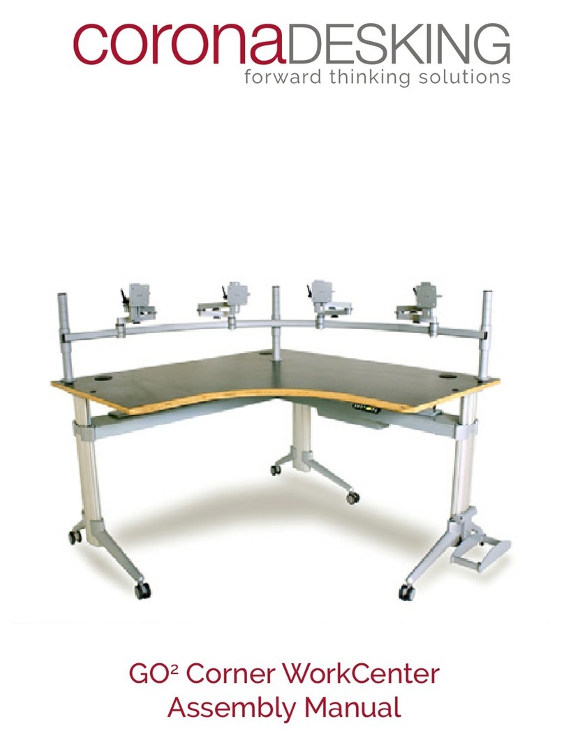 coronaDesking GO2 WorkCenter Assembly manual