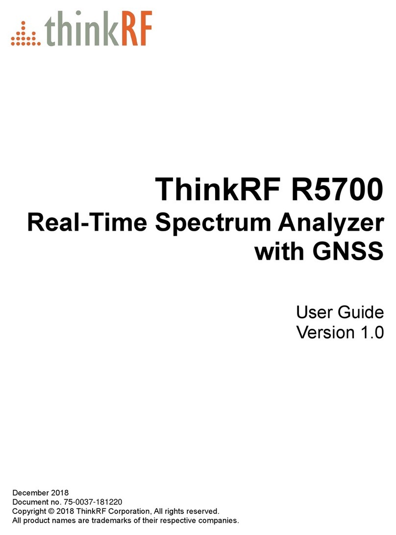 ThinkRF R5700 User manual