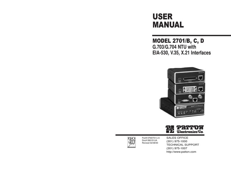 Patton electronics NetLink 2701/B User manual