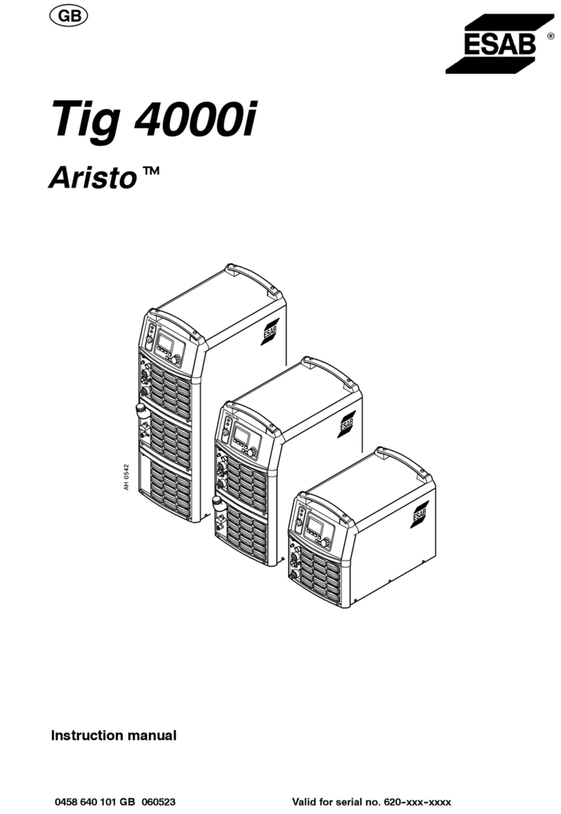 ESAB Tig 4000i Aristo instruction manual