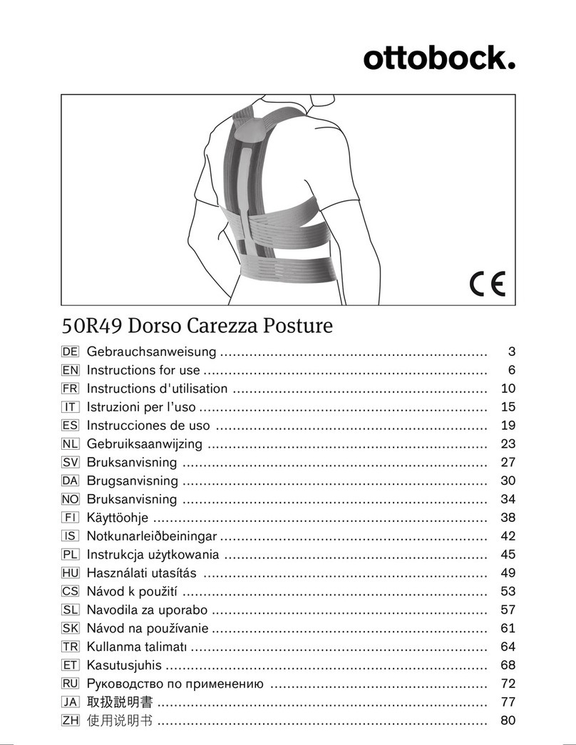 Otto Bock Dorso Carezza Posture 50R49 User manual